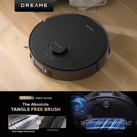 Spazzola TriCut Per Robot Dreame - Anti-groviglio Capelli, Compatibile Con L10/L20/X30 Ultra, Materiali Durevoli