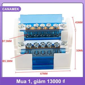 【CANAMEK】 Din Rail khối thiết bị đầu cuối wkh207 hộp phân phối điện khối kết nối mô-đun