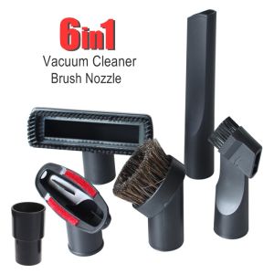 DISERVSTORE 6 In 1 Vacuum Cleaner Brush Nozzle Home Dusting Muncung Berus Kepala Vacuum Panasonic Philips Electrolux LG Midea Vakum Universal Brush Head Nozzle Part Carpet Floor Tool Kit Kepala Set Aksesori Vacum 32mm / 35mm Vacuum Cleaner Brush Nozzle
