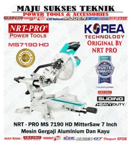 NRT-PRO MS 7190 HD Mesin Miter Saw 7 Inch Mitersaw Mesin Gergaji Aluminiun Kayu 7Inch MS 7190 MS7190