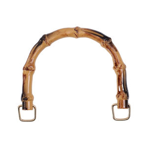 2Pcs U Shape Bamboo Handle DIY With Buckle Bag Accessories Gift Box Handle Bamboo Purse Handles Luggage Bag Making Accessories