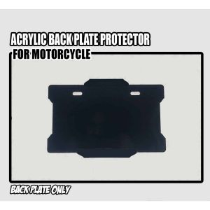 【Spot COD】Hot Selling MOTORCYCLE PLATE NUMBER BACK PROTECTOR│4MM BLACK ACRYLIC│NEW PLATE NUMBER Yamaha/Honda