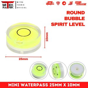Mini Waterpass Bulat 25mm x 10mm Round Bubble Spirit Level