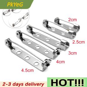 PkYeG bluesea 10pcs Safety Brooch Catch Bar Locking Pins Back Base Jewelry Findings DIY Craft