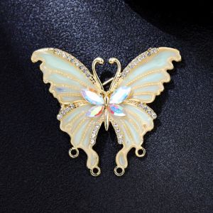 GENENIC Alloy Wings Enamel Badge Baking Paint Insect Backpack Decoration Colorful Lapel Butterfly Moth Pin Jewelry Gift
