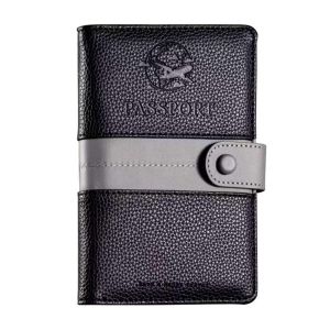 Premium Leather Travel Wallet – RFID Secure Passport Case with Card & Cash Slots