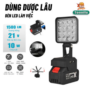 Tonnifu Đèn LED Siêu Sáng Sử Dụng Pin Công Suất LớnĐèn Tích Điện Đèn Chiếu Xa Dùng Chân Pin