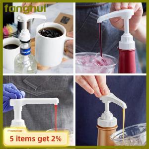 fanghui 1PC Syrup Pumps Dispenser Replacement Sauce Pressure Nozzle Bottle Pump Containers for Coffee Kitchen Seasoning Liquid