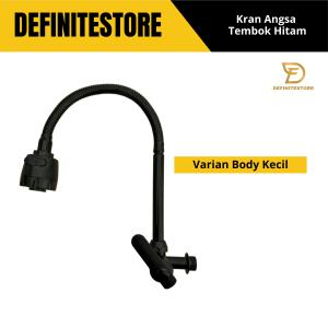 Kran Cuci Piring Hitam Kran Sink Flexible Kran Angsa Keran Cuci piring Stainless Kran 1/2 inch