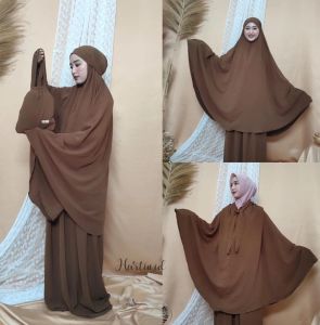 Mukena polos lesti / Mukena dewasa polos Crinkle 3in1 / Mukena travel jumbo dewasa / Mukenah lebaran terbaru