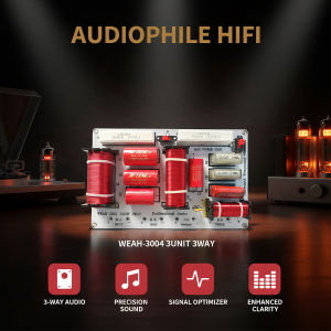 Audio Crossover 3 Way 4-8 Ohm 480W Frequency Divider Board for Car Home and Studio Speakers