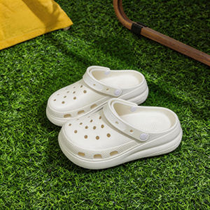 [Free Shipping] WomenS Summer Outdoor Thick-Soled Height-Increasing Non-Slip Versatile Closed-Toe Clogs Beach Sandals Trendy Ins Style