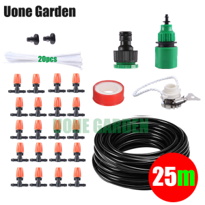 พร้อมส่ง W110 หัวพ่นหมอกสีส้มแบบปรับละอองน้ำ พร้อมสายไมโคร15-25เมตร แบบแยกสองทางหัวพ่นหมอก ลดฝุ่นpm2.5 รดน้ำต้นไม้