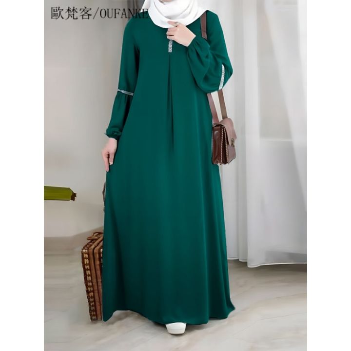Plus size Muslimah Baju Raya Tutup Awat Kurung abaya robe prom