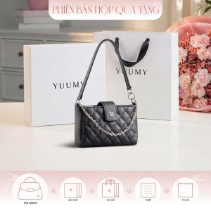 Bộ hộp quà YUUMY (Túi đeo vai nữ YUUMY YN211 + Hộp quà YHQ3T + Túi giấy YTG3T + Túi rút BVR3838 + Thiệp cảm ơn YBT1)