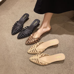 รองเท้าแตะผู้หญิง วรรณกรรม สวมใส่นอกบ้าน รองเท้าแตะ นุ่มสบาย ช้อปปิ้งในช่วงสุดสัปดาห์ มีสไตล์และสง่างาม