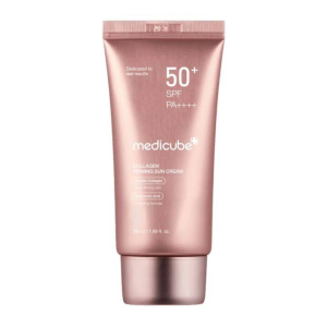 Medicube Collagen Firming Sun Cream 50ml SPF50+ PA++++ Tone Up Sunscreen No White Cast Collagen Firming Glow Skin
