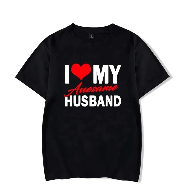 I Love My Wife Husband Awesome T Shirts Honeymoon Couple Outfits Dating Couples Anniversary Gifts Valentine s Day Men Women Tops Lazada Singapore