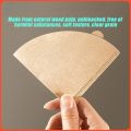 100PCS V60 Coffee Filter Paper No Bleach Drip Coffee Maker Filter With Anti Dust Storage Box. 