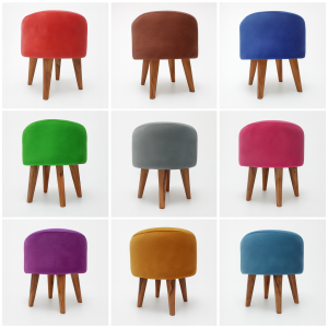 Sofa Bench Minimalis Desain Elegan - Kain Velvet Premium Warna-Warni