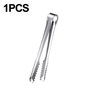 Stainless Steel Ice Tongs Coffee Sugar Cubes Clips Portable BBQ Meat Small Tong BBQ Bread Food Clamp Party Bar Kitchen Tools