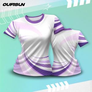 Dry Fit Shirt For Women Casual Athletic T-shirt Outdoor Running Short Sleeve Cycling Top Breathable Yoga Fitness Wear