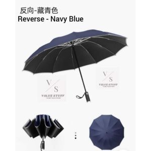 7IN1 Portable 12 Bones Umbrella Automatic With LED Light UV Protection Durable Auto Open Close Umbrella Dual Use Folding Sunscreen Umbrella Paraguas Rain Parasol Frame Windproof Payung Rain Protection Lipat Besar Automatik Lampu Hujan 黑红色防晒遮阳自动大雨伞LED电筒便携