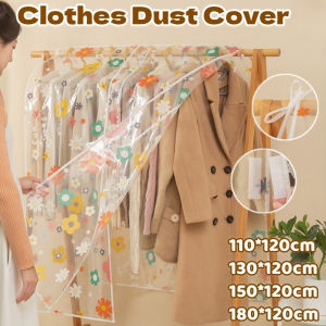 Clothing Dust Cover Standing Clothes Dust Cover Clothes Storage Transparent Printed PEVA Waterproof