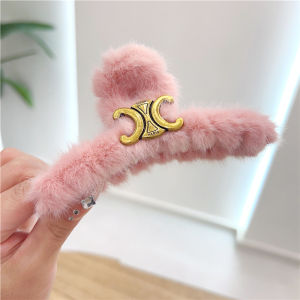 JEPIT RAMBUT BULU KOREAN STYLE KEP RAMBUT FLUFFY FASHIONABLE SHARK HAIR CLIP