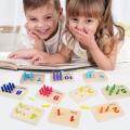 Montessori Peg Board Toys Math Board Game with Various Learning Cards Educational Preschool Blocks Preschool Learning Board Games for Kids and Adults classic. 