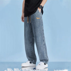 Fancy Fashion กางเกงยีนขายาวลําลอง ทรงตรง ทรงหลวม สไตล์อเมริกันวินเทจ สําหรับผู้ชาย