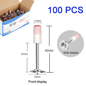 500pcs Manual Steel Nails Gun For Concrete Rivet Tool Steel Rivet Gun Nail Punch Gun Wall Ceiling Artifact Manual Steel