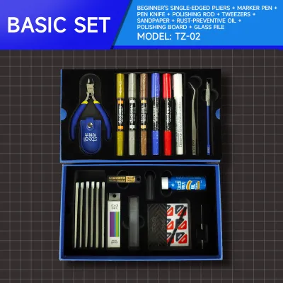 stedi Gundam Model Tool Kit for Beginners All-in-One Gunpla Building Set with Nipper Tweezers Files Knife and More Perfect Starter Tools for Plastic Model Assembly Durable