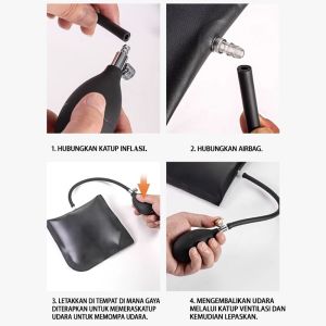 25CM Pompa Airbag Alat Pembuka Kunci Jendela Mobil Darurat Air Pump Wedge Alignment Tool Inflatable