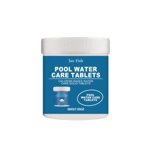 Jue Fish swimming pool cleaning tablets cleaning pool scale stains and stabilizing the effective chlorine content of swimming pool circulating water
