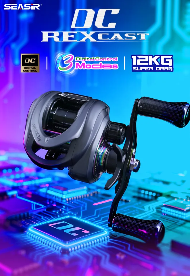 Seasir Rexcast Dc Baitcasting Fishing Reel 3 Digital Control Modes