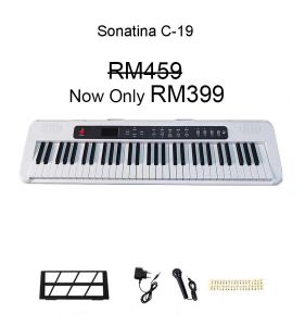 61 Keys Portable Travel Digital Piano Keyboard Electronic Piano Multifunction Good Sound Quality Fun Playing Sustain Function Fashionable Design Space Saving Electronic Keyboard Suitable Adult Suitable Trendy Piano Standard Keyboard Full Size Key 2.2cm