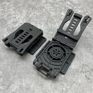 LUJIN 8-gear Large Belt Clip Molle 360 Degree Rotation Plastic Quick Clip Buckle Outdoors Accessories with Mouting Screw Sheath Quick Clips Belt