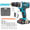Makita Impact drill Cordless Drill 288V drill power tool heavy duty drill set  rechargeable drill bit set for metal wood and concrete makita power tools electric drill set on sale cordless drill big impact drive tools. 