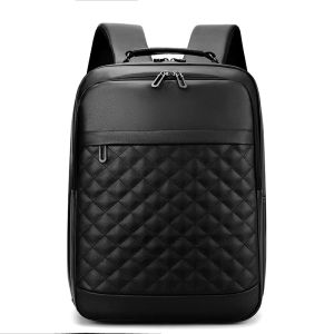 GLADIO Tas Ransel Pria GLD022B5 Nidaime Kulit Hitam Terbaru Fashion Branded Muat Laptop Premium