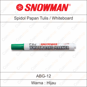 Spidol Papan Tulis Snowman ABG 12 Whiteboard Marker Biru Hitam Hijau Merah Per Pcs