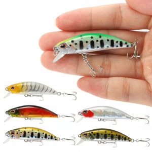 5g/5cm 5Pcs/Boxed ABS Trolling Fishing Lure Laser Artificial Bass Bait 3D Eyes Sinking Minnow Lure