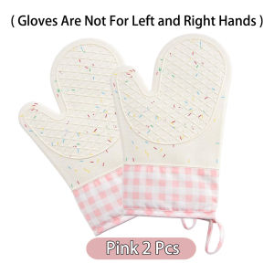 Kitchen Baking Gloves Anti-Scalding Anti Slip Silicone 300 ℃ High Temperature Resistant Oven Microwave Thickened Kitchenware Heat Insulated Baking Tools-152c4c8b