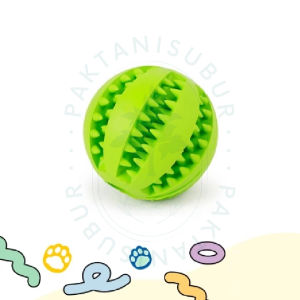 Mainan Gigitan Bola Karet Anjing Kucing | Chewing Toy | Teeth Cleaning Ball | Mainan Pembersih Gigi