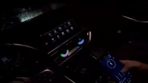 New Car Air Freshener Vent Ambient Light Voice-Controlled Pickup Light In-Car Smart Perfume Rhythm Light