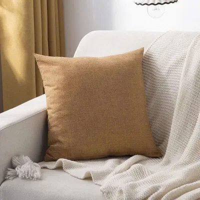 Vỏ Gối Sofa Áo Gối Tựa Sofa Màu Trơn Kích Thước 45x45cm - Hịn Decor