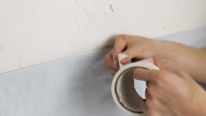 Vapor Barrier Tape - White Insulation Tape for Basement Wall Moisture Barrier 7 Mil Polyethylene Tape Seal Tape for Crawlspaces Repair Underlayment Seams (6 Inch x 200 Feet White)