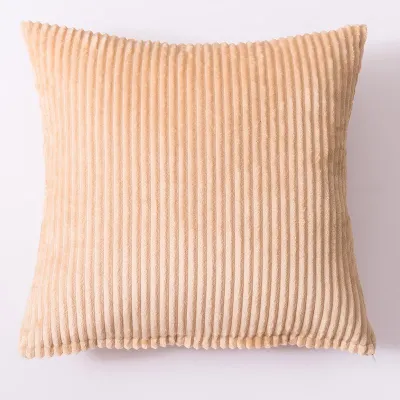 หมอนอิงผ้าลูกฟูก 45x45 ซม. เบาะรองนั่งนุ่มสแควร์โบฮีเมียนตกแต่งห้องนั่งเล่น