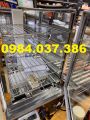 Tủ Hấp Bánh Bao 5 Ngăn - Tủ Kính Chịu Nhiệt 2 Lớp. 