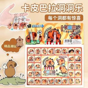 24Pcs Capybara Blind Mini Keychain Cute Cartoon Doll Bag Pendant Reward Gift Surprise Cny Gift for Kids